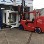 New CNC Machine being installed in Aero tooling company New CNC Machine being installed in Aero tooling company