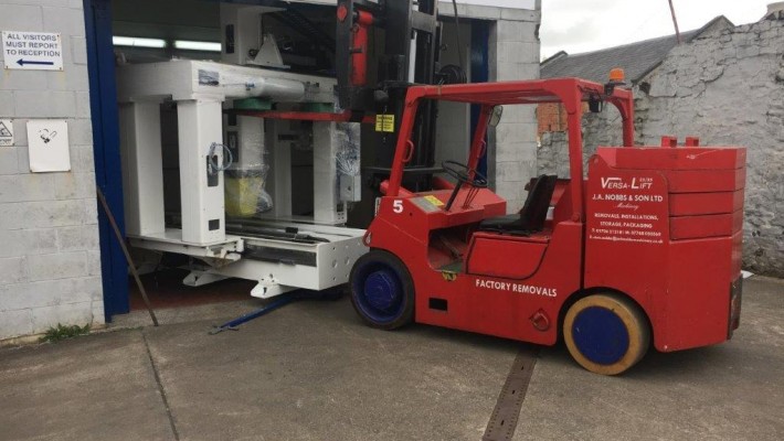 New CNC Machine being installed in Aero tooling company